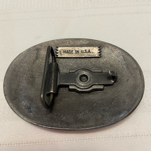 BullRider Vintage Pewter Belt Buckle - USA Made - Picture 2 of 7